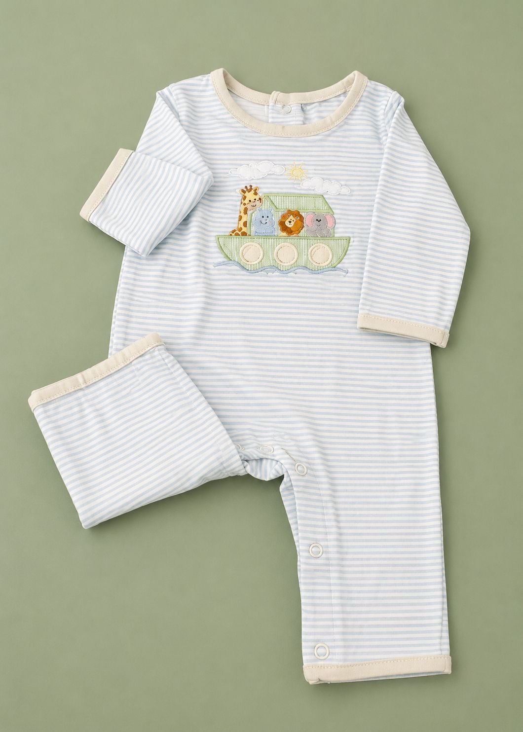 CH Noah's Ark Boys Romper