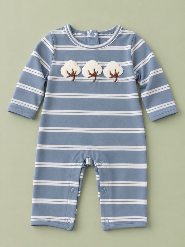 CH Cotton Applique Boys Romper