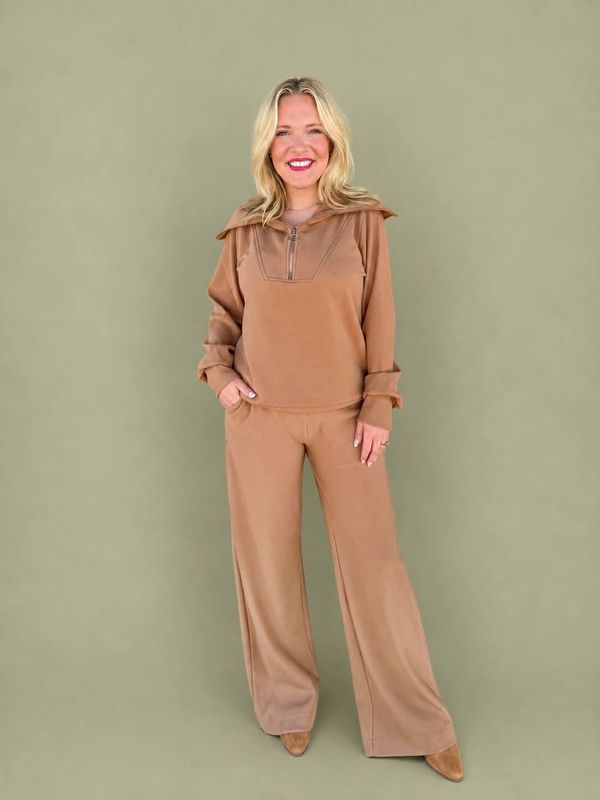 CH Current Pant Set-Deep Camel