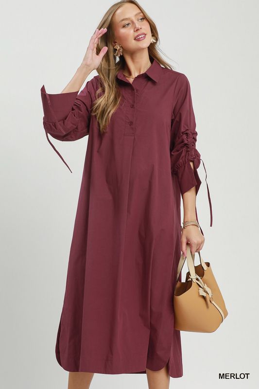 CH Verde Midi Dress-Merlot