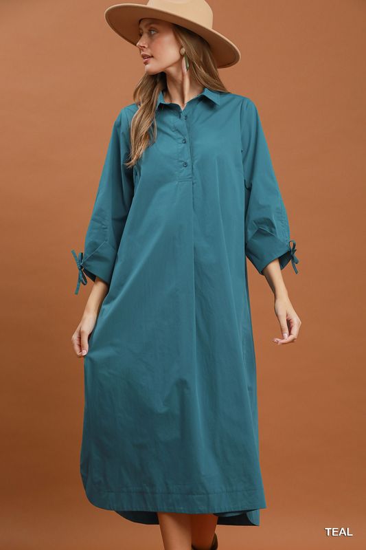 CH Verde Midi Dress-Teal