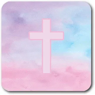 Tap to Pray Vinyl Sticker-Cotton Candy