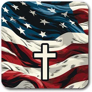 Tap to Pray Vinyl Sticker-Patriot Flag