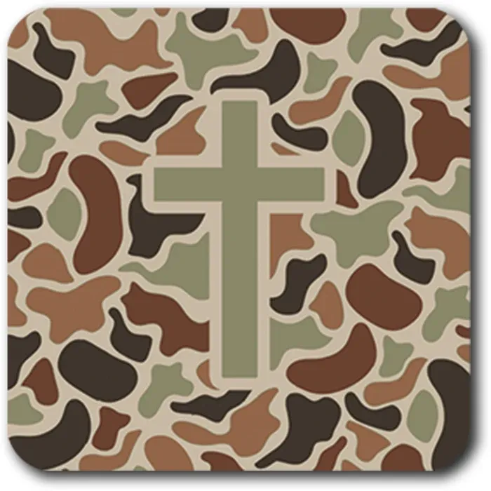 Tap to Pray Vinyl Sticker-Sage Camo