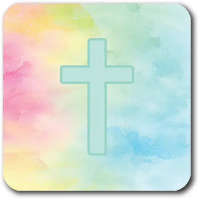 Tap to Pray Vinyl Sticker-Rainbow