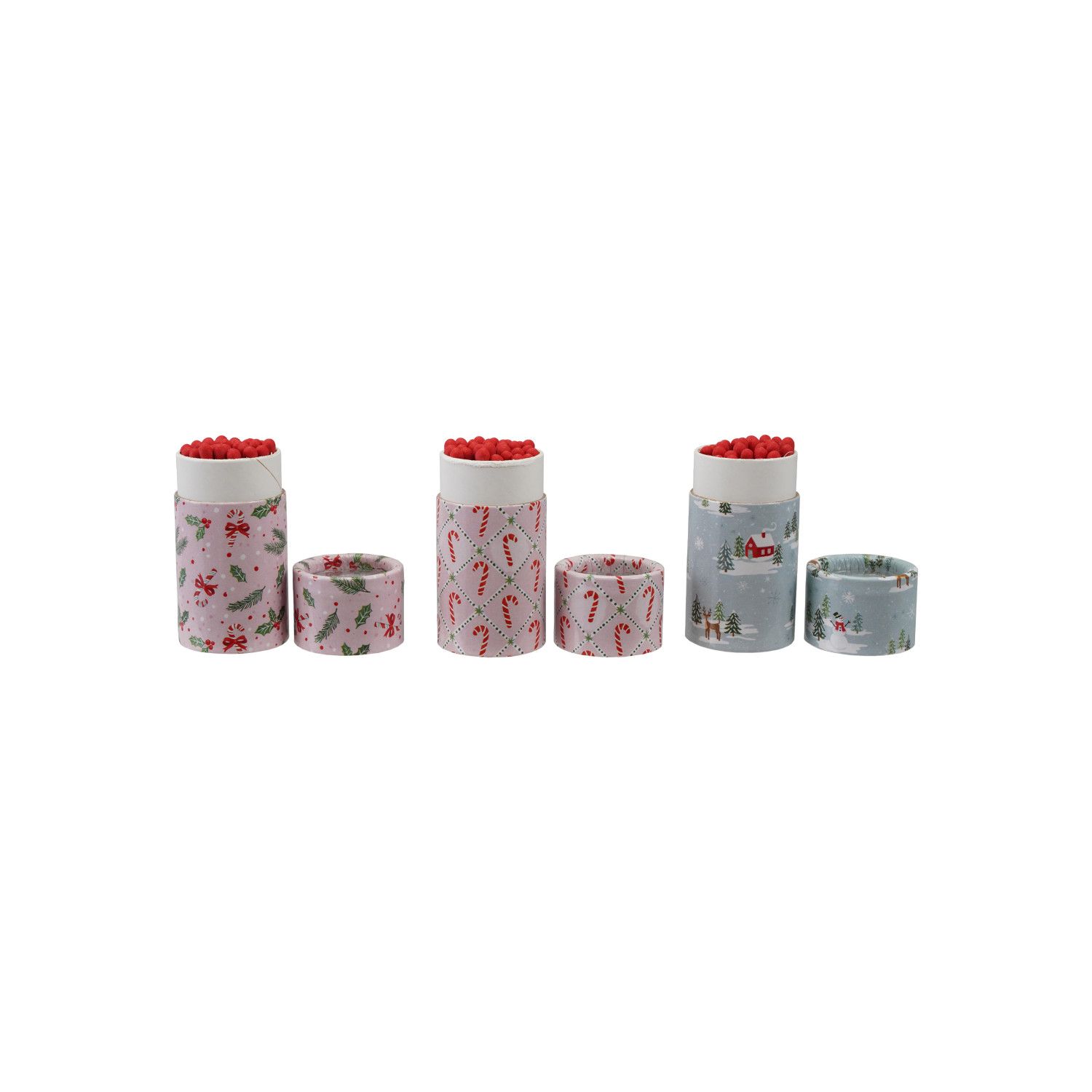 XT1846A-Holiday Safety Matches-Candy Canes