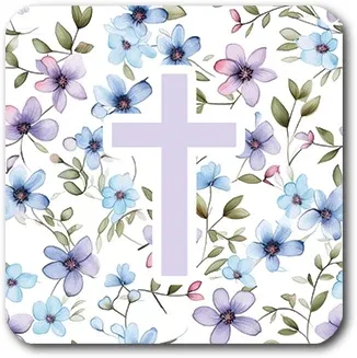 Tap to Pray Vinyl Sticker-Purple Meadows