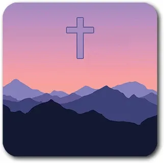 Tap to Pray Vinyl Sticker-Mountain Horizon