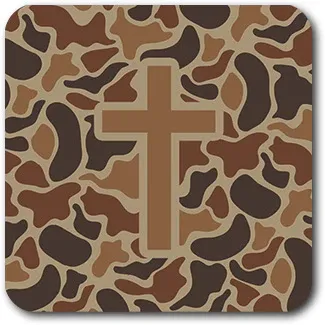 Tap to Pray Vinyl Sticker-Sahara Camo