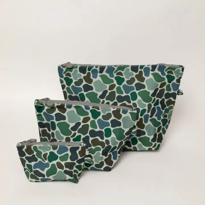 Easy Clean Pouch Set of 3-Pebble Camo