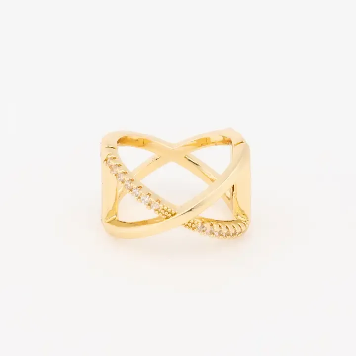 Pave Criss Cross Drew Scarf Charm