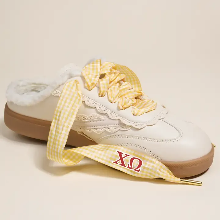 Sorority Step It Up Shoe Laces, Color: Chi Omega
