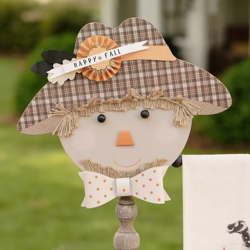 Happy Fall Scarecrow Topper