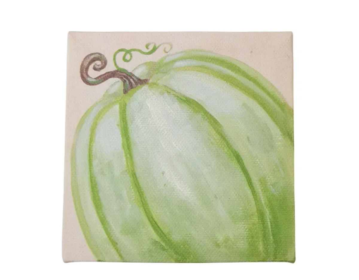 Green Pumpkin Canvas