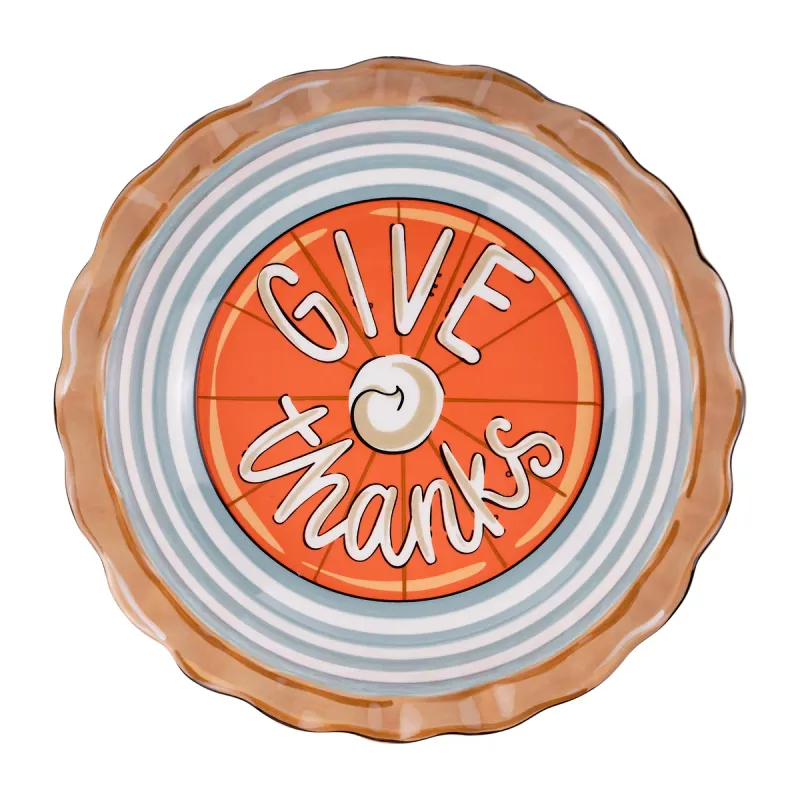 Give Thanks Pie Dish
