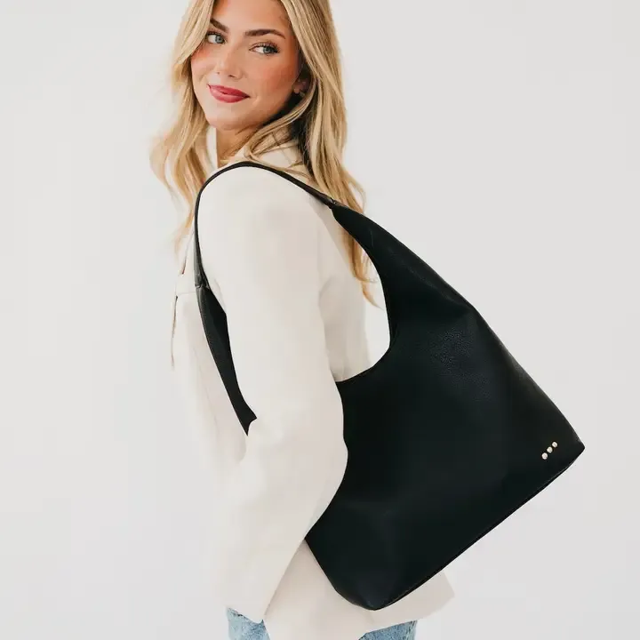 RM Black Roxi Hobo Shoulder Bag