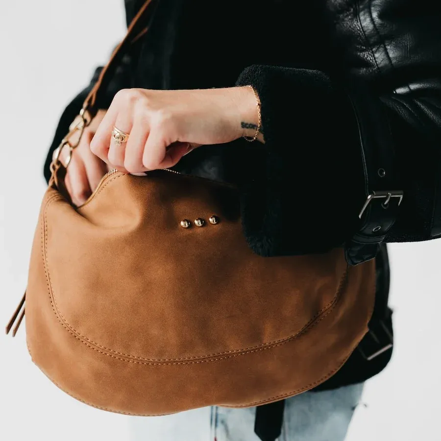 RM Brown Suede Netty Crossbody