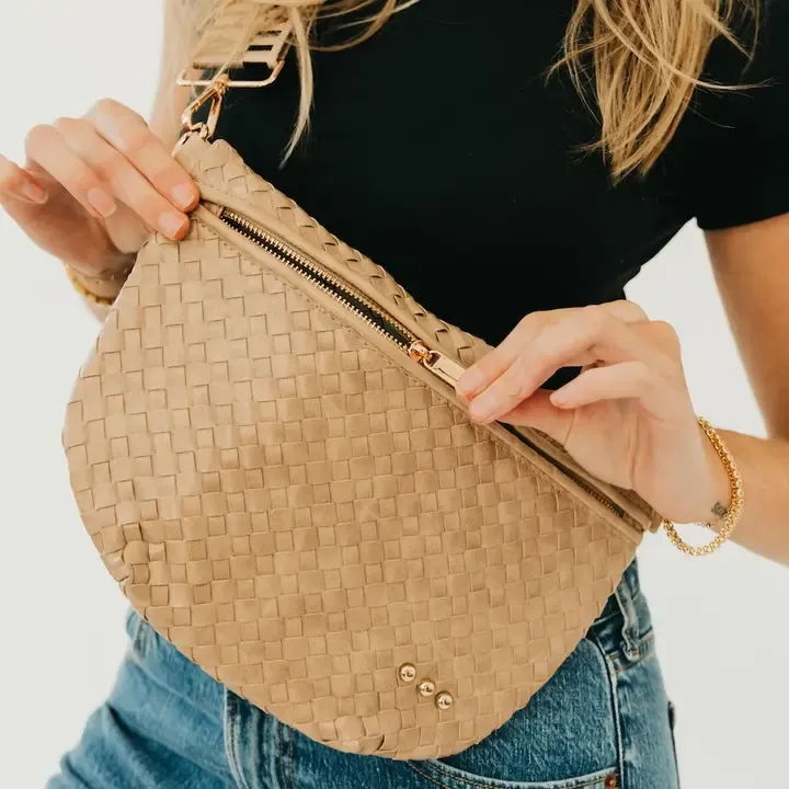 RM Taupe Westlyn Woven Bum Bag