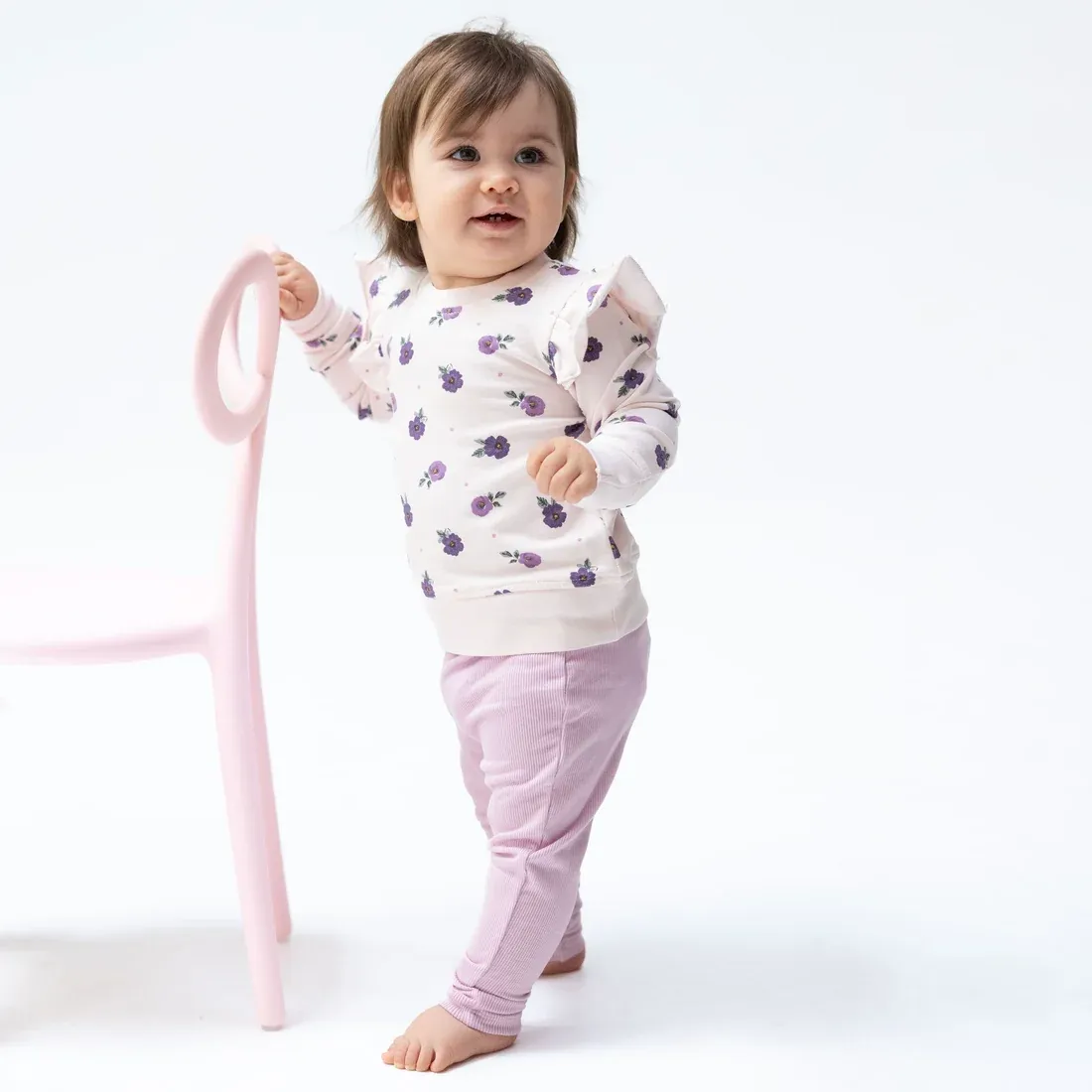 CH Violetta Floral Ruffle Legging Set