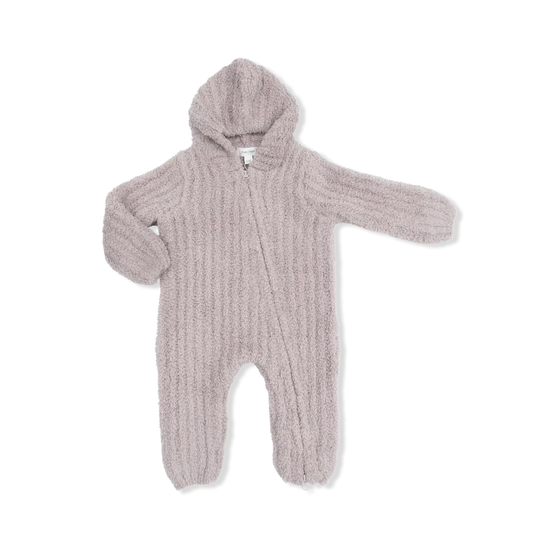 CH Chenille Hooded Romper-Stone
