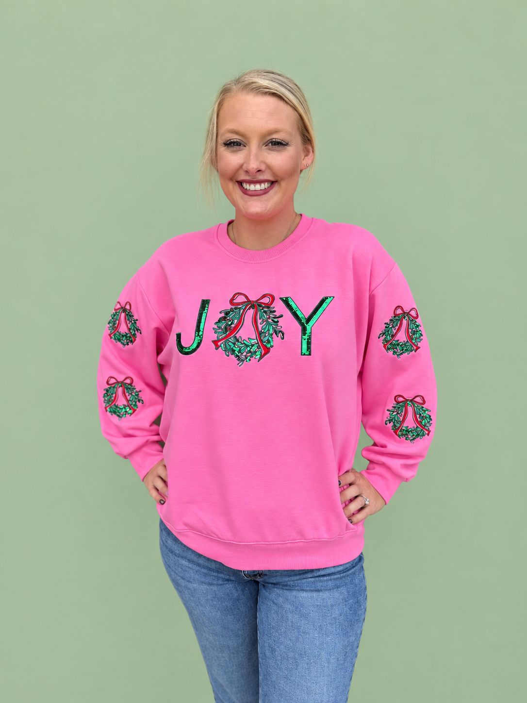 Sarah Joy Wreath Sweatshirt