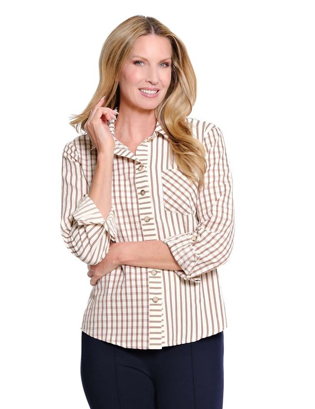 Tobaco Hi-Lo Woven Top