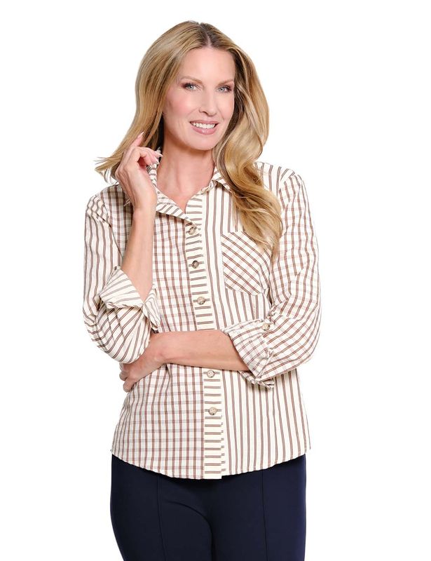 Tobaco Hi-Lo Woven Top