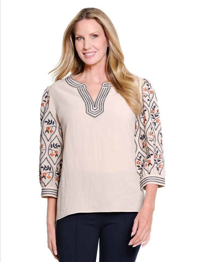 Multi Collar Woven Top