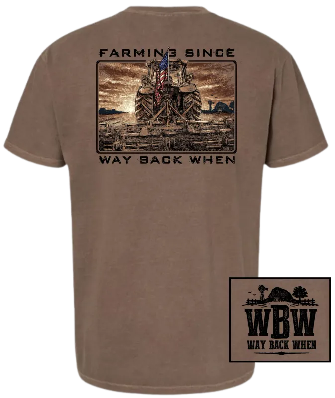 Tractor Flag Tee-Espresso