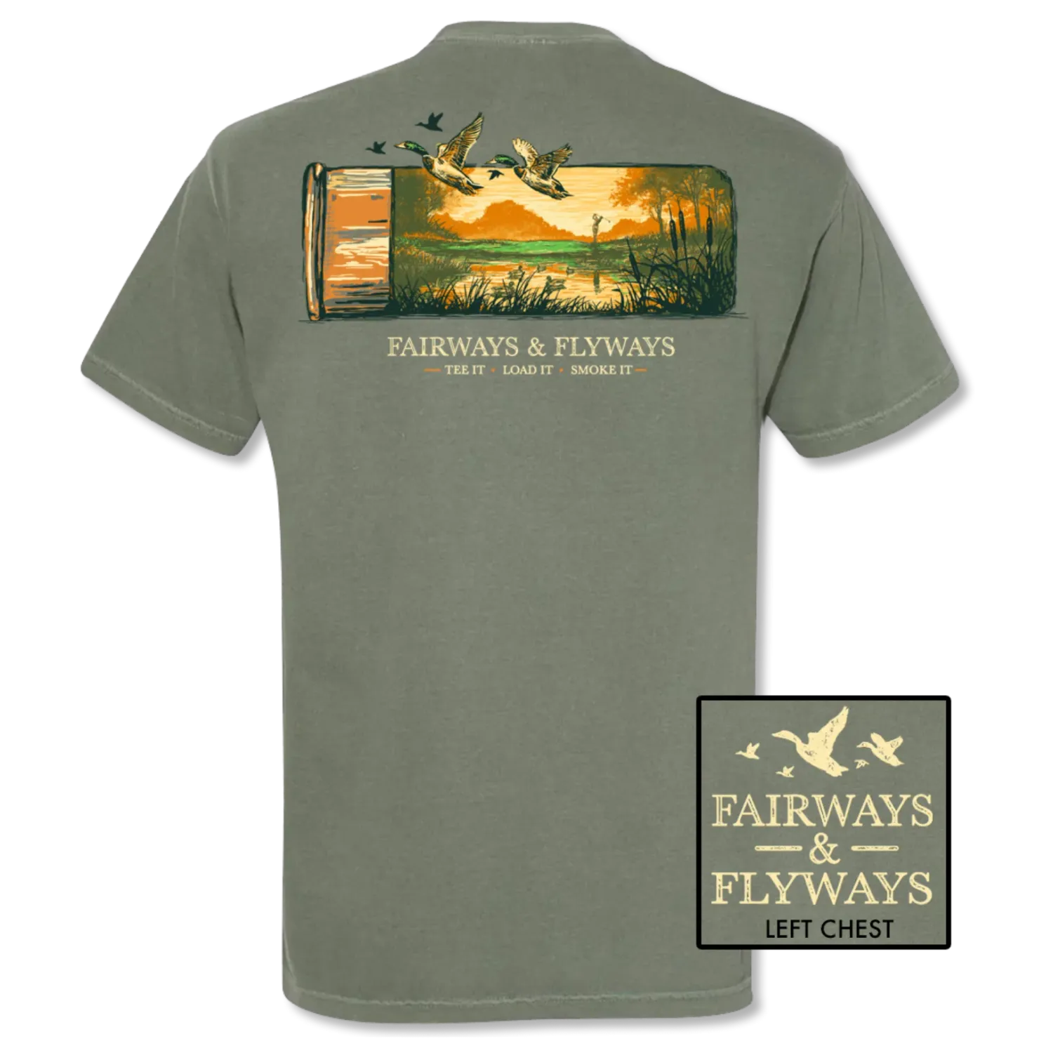 Shell Scene Tee-Moss