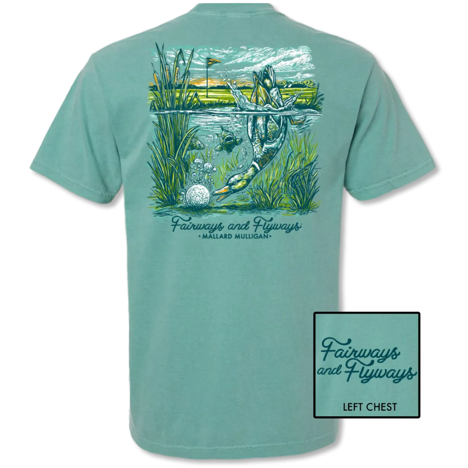 Mallard Dive Tee-Seafoam