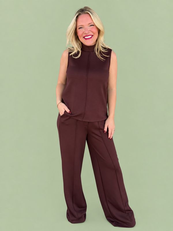 The Lilith Pant-Brown