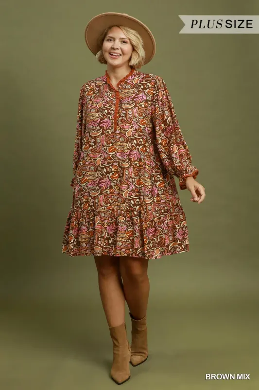The Octavia Paisley Dress