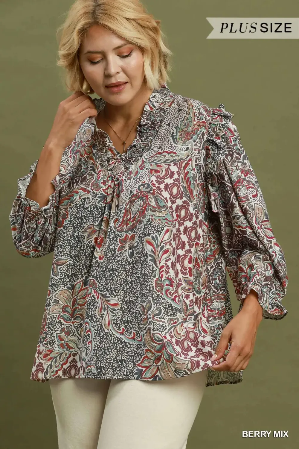 The Elian Print Blouse