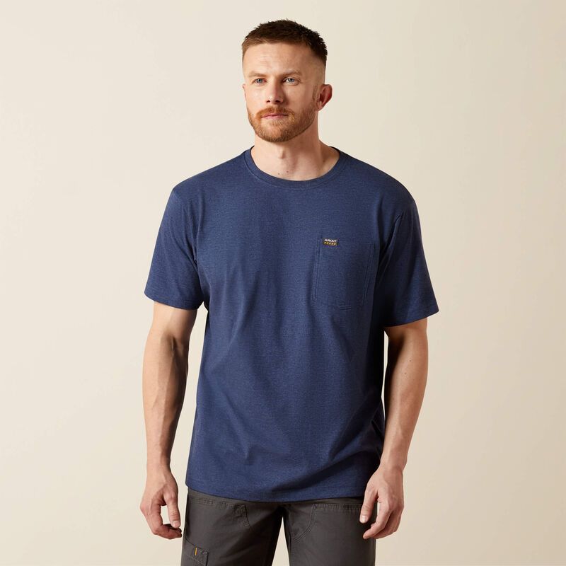 Rebar Cotton Strong Pocket Tee SS-Navy