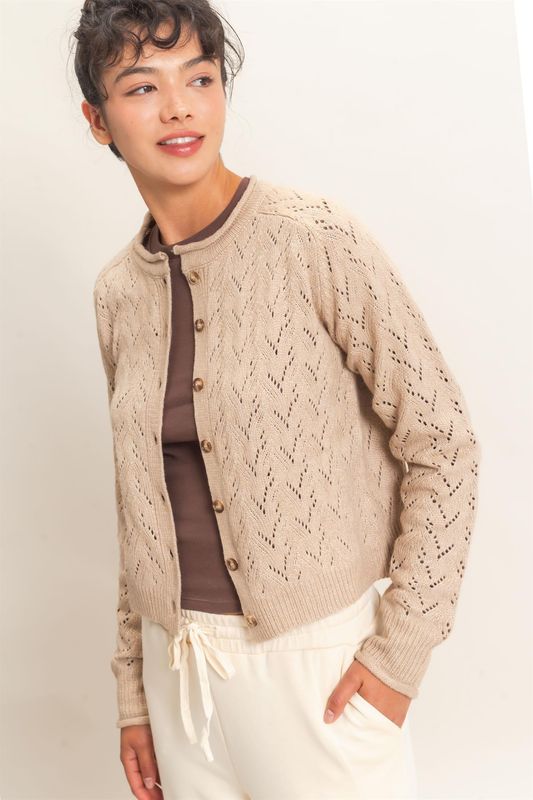 CH Harvest Oatmeal Cardi