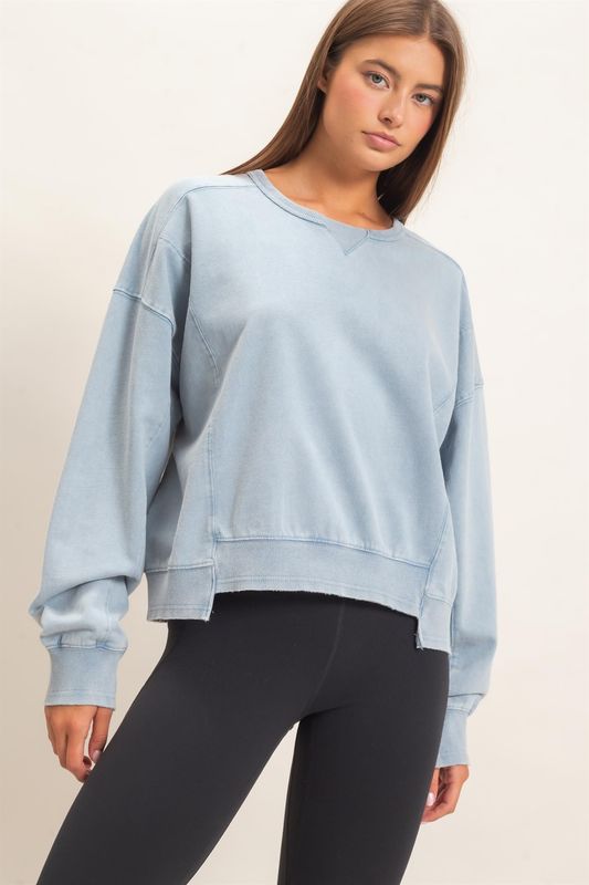 CH Best Sunday Top-Dusty Blue