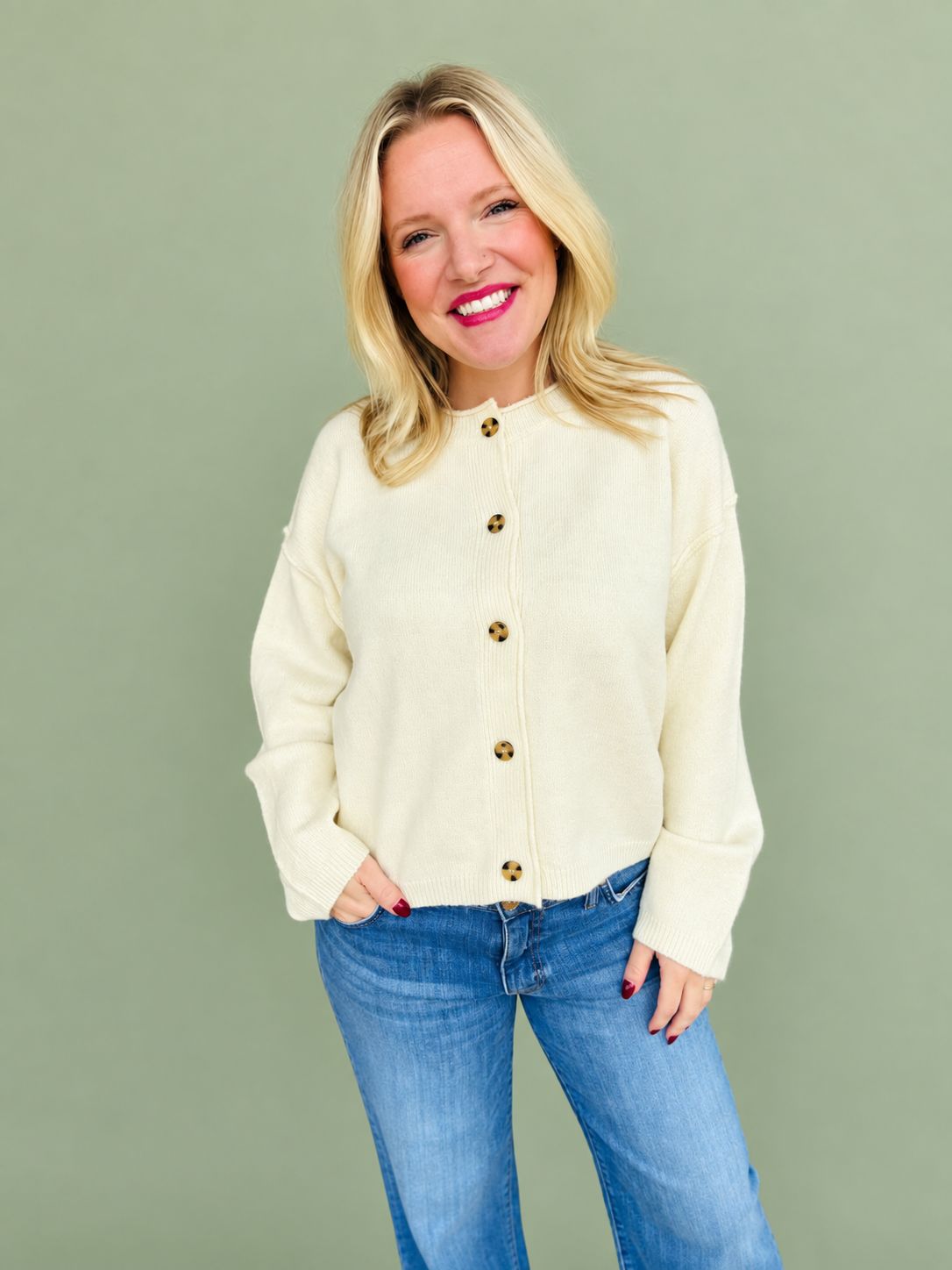 CH Perfect Mornings Cardi-Cream