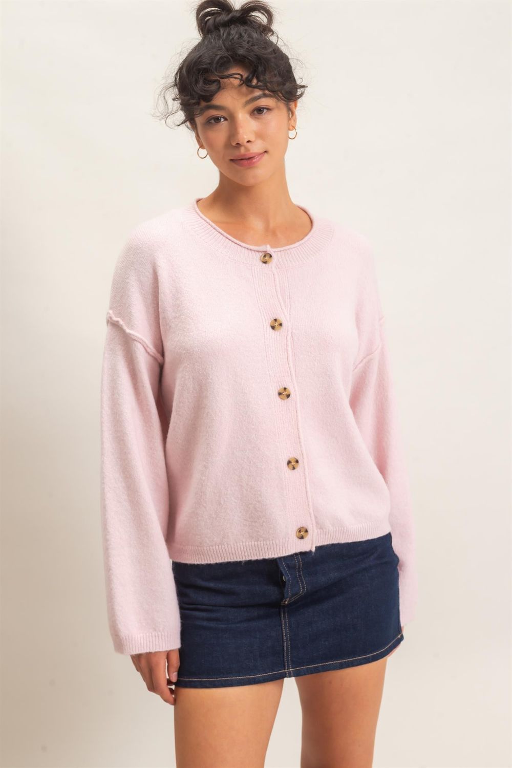 CH Perfect Mornings Cardi-Lt Pink