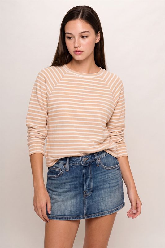 CH Over My Heart Top-Sand