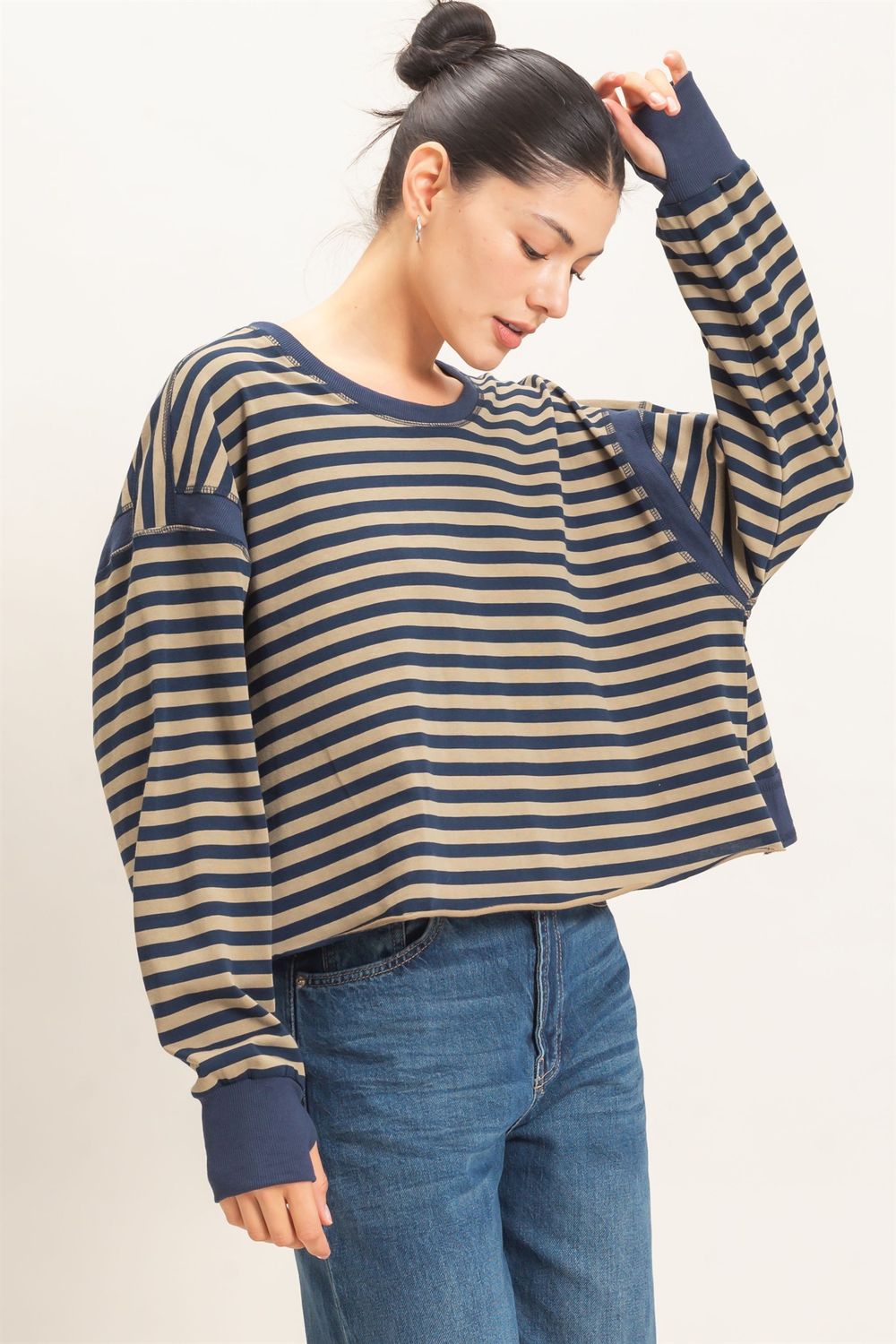 CH Autumn Stroll Stripe Top