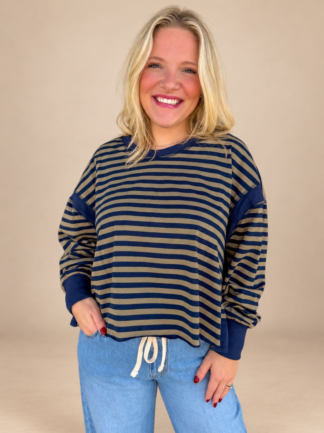 CH Autumn Stroll Stripe Top