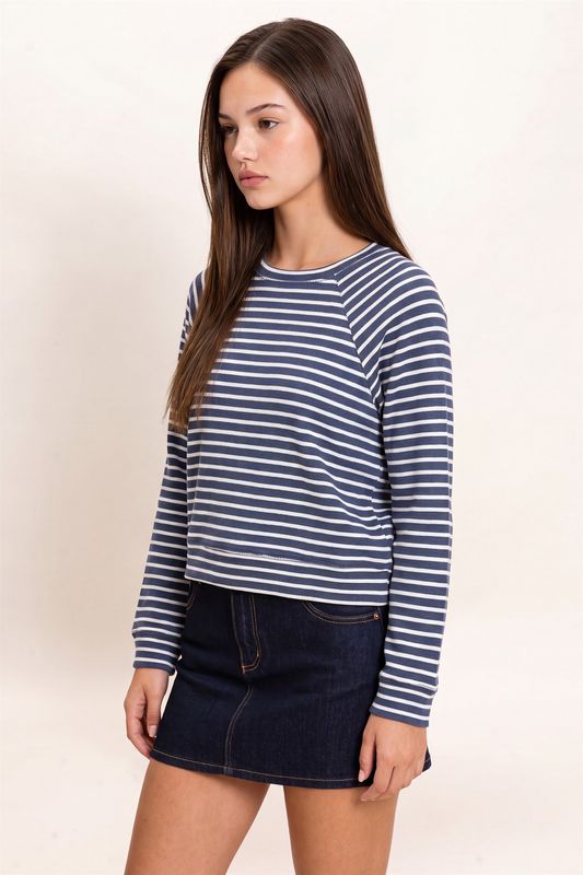 CH Over My Heart Top-Navy
