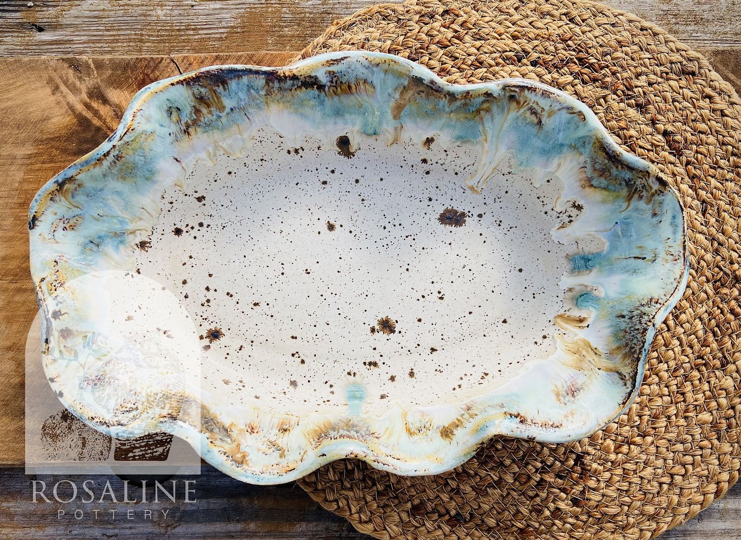 VG Wavy Oval Baker-Delta Blue