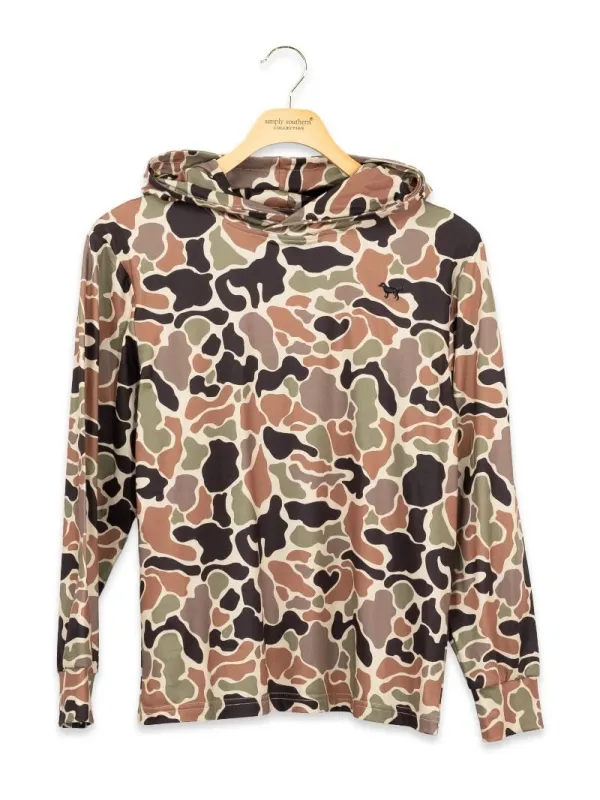 RM Youth Performance DK. Camo Hoodie