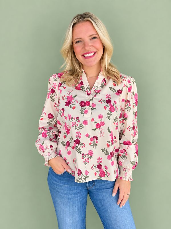 Kimberly Mistflower Pink Top