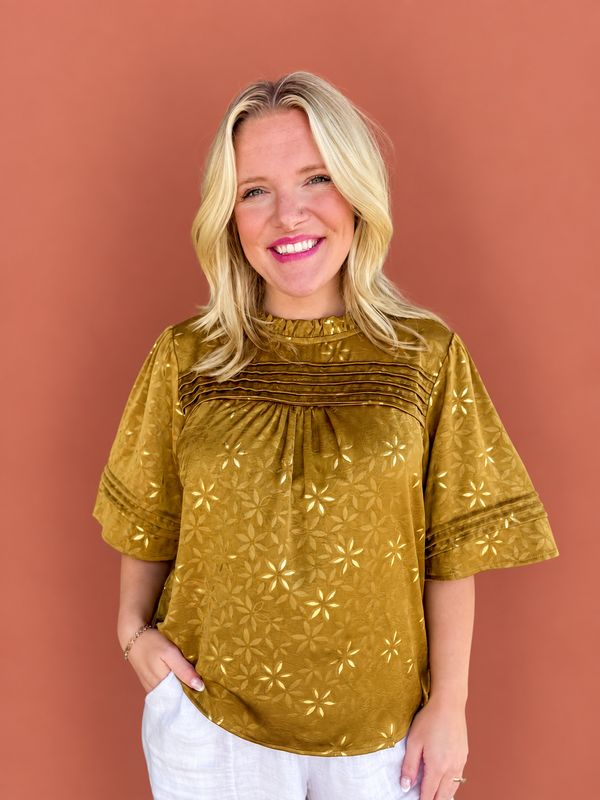 CH Gold Metallic Top