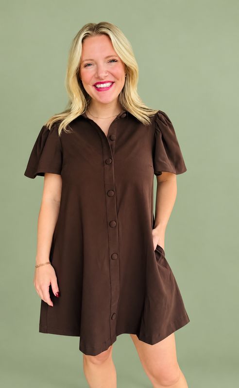 CH Cherish Me Dress-Brown