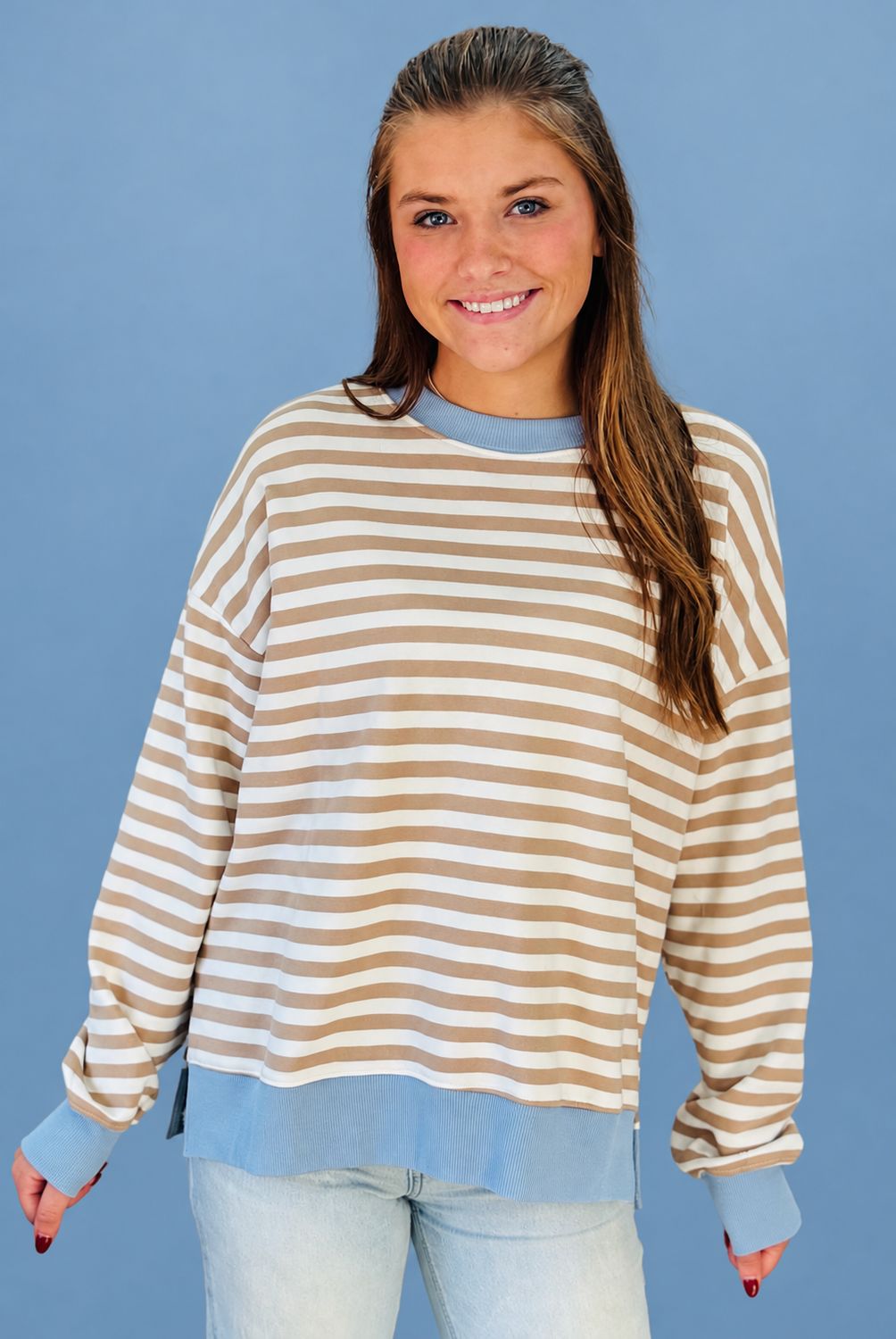 CH Beating Hearts Top-Khaki Multi