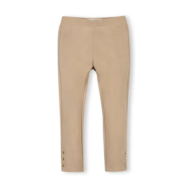 CH Camel Heather Button Cuff Pant